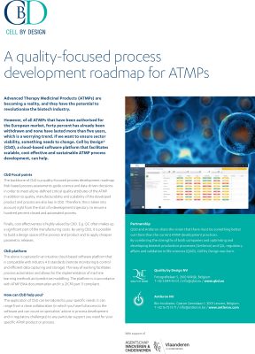 Flyer: A quality-focused process development roadmap for ATMPs