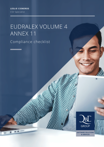 EUDRALEX Volume 4 ANNEX 11 compliance checklist - QbD Group