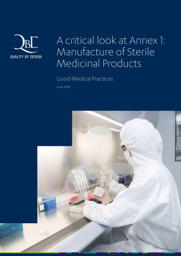 QbD whitepaper: Manufacture of Sterile Medicinal Products